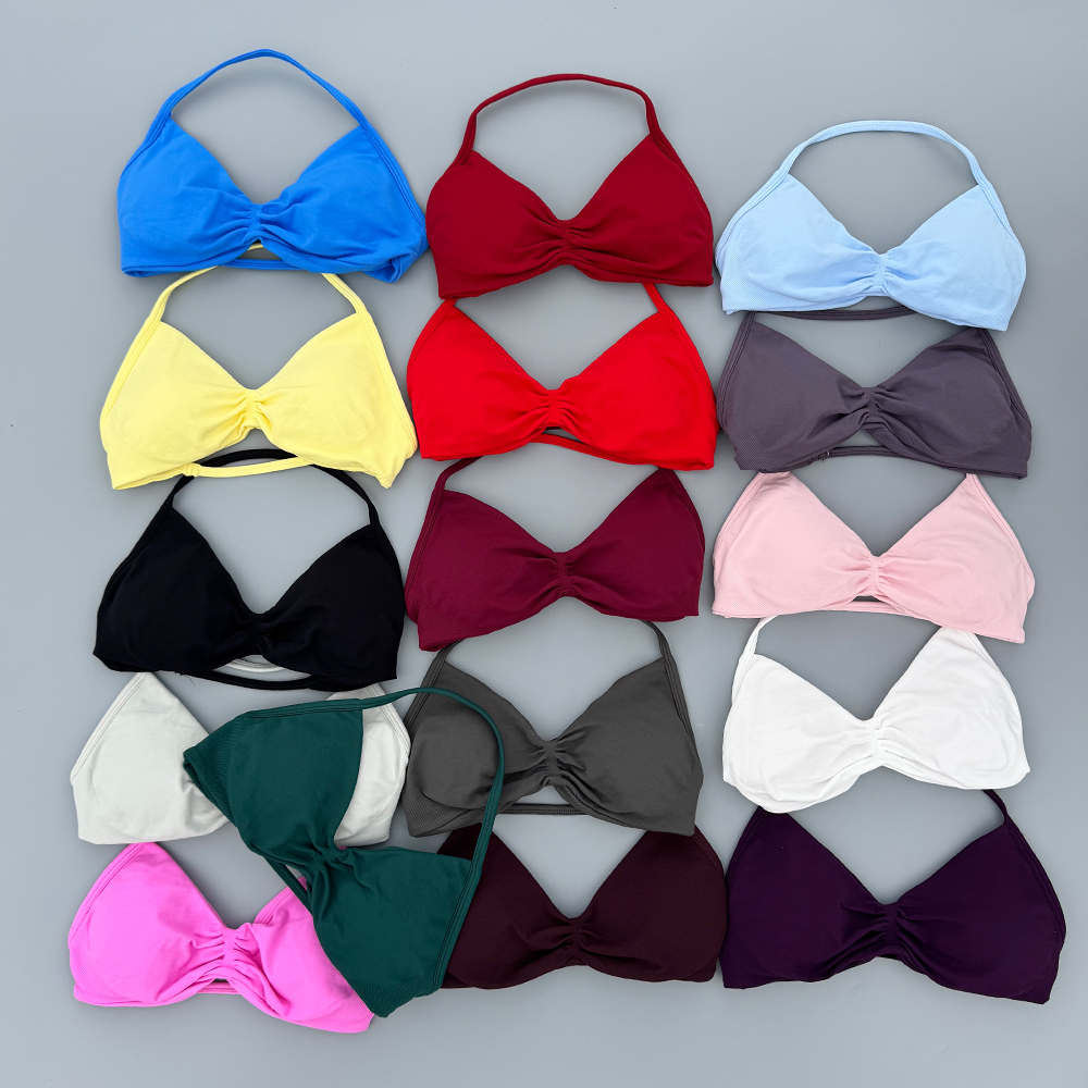 Sports Bra Racerback - AURA IMPACT Strappy Bra Gym Top