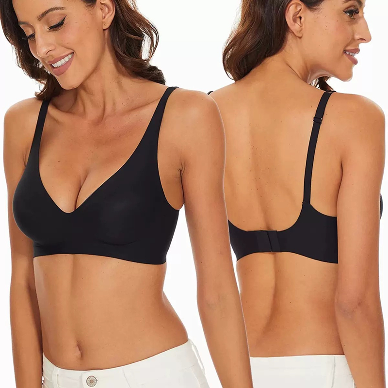 Sexy Seamless Jelly Bra S-4XL  – Plunge Bra Push Up Bewertung und Preis
