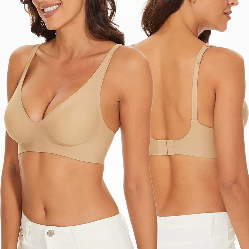 Sexy Seamless Jelly Bra S-4XL  – Plunge Bra Push Up Bewertung und Preis
