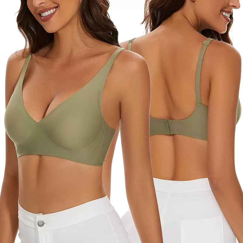 Sexy Seamless Jelly Bra S-4XL  – Plunge Bra Push Up Bewertung und Preis