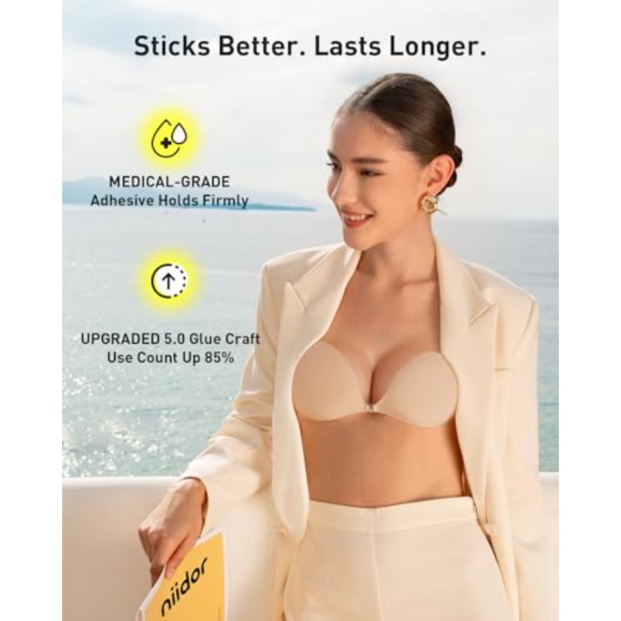 Niidor Adhesive Bra Strapless  – Backless Bra Sticky Bewertung und Preis