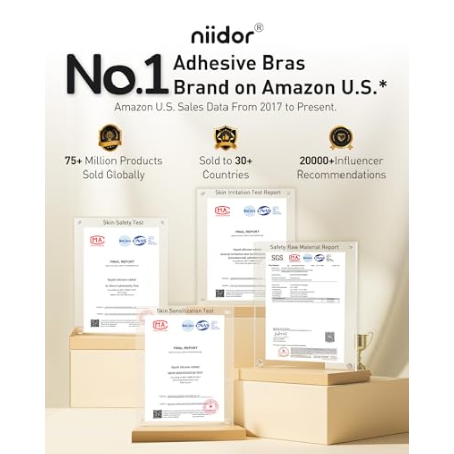 Niidor Adhesive Bra Strapless  – Backless Bra Sticky Bewertung und Preis
