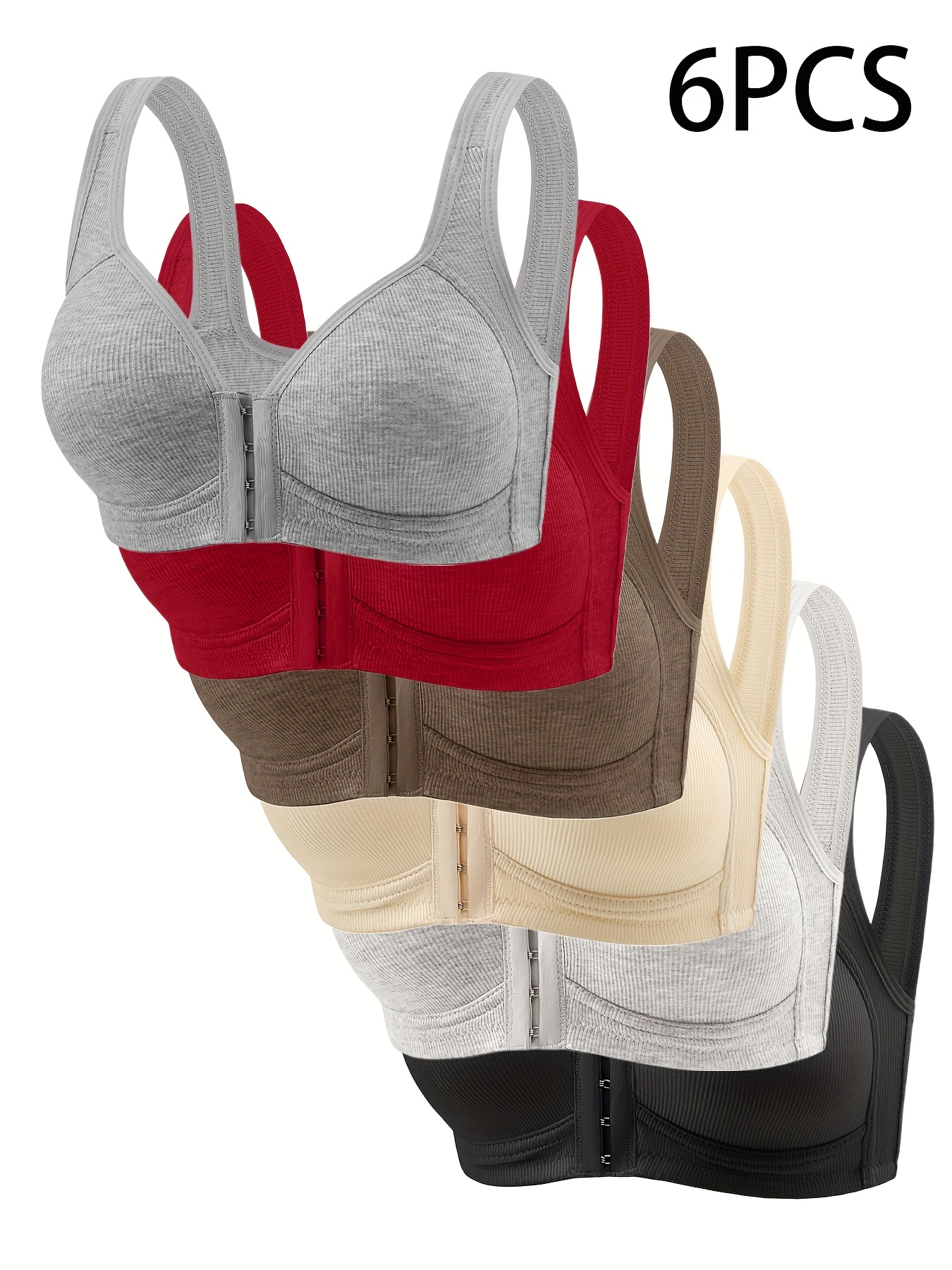6-Pack Women's Elegant Wire-Fr – Wirefree Bra Comfort Bewertung und Preis