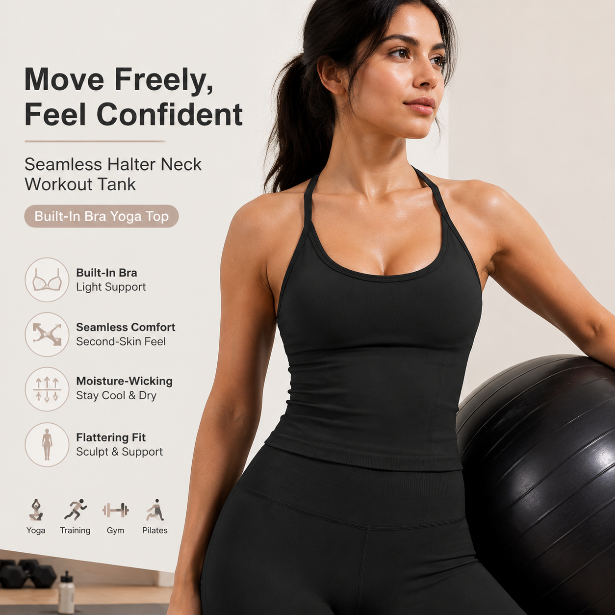 Luxury 2 in 1 Yoga Tank Top wi – T Shirt Bra Seamless Bewertung und Preis