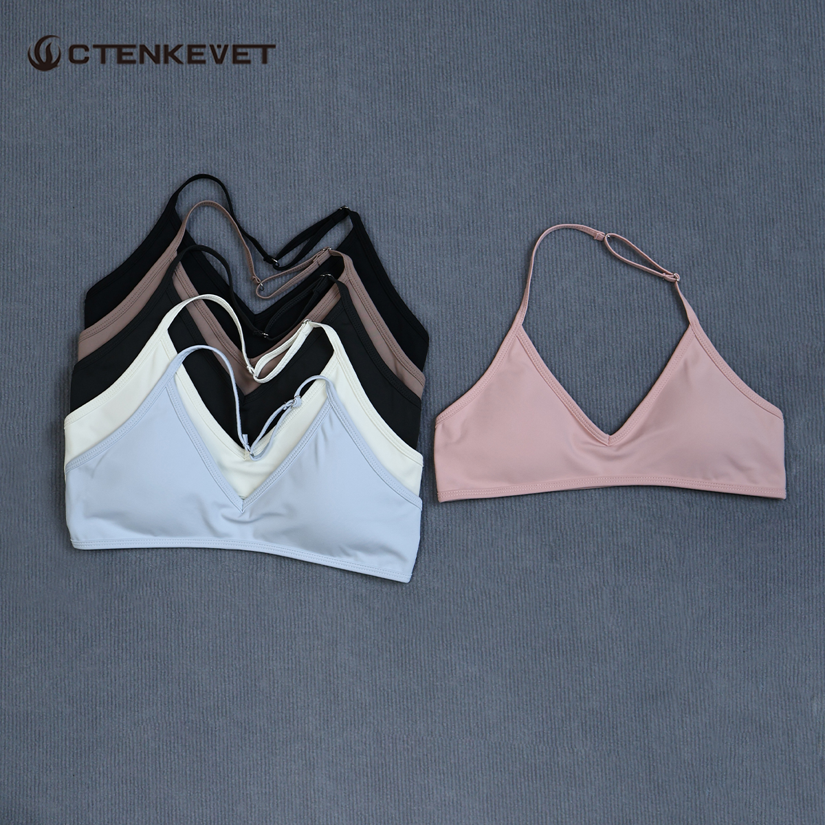 Women's Summer Halter Neck Pad – Sports Bra Racerback Bewertung und Preis